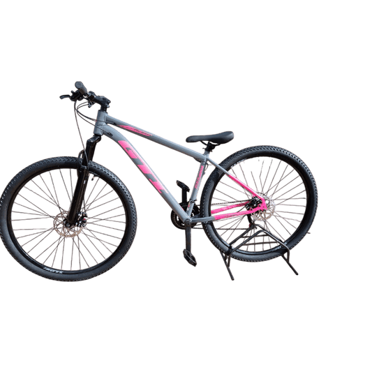 Bicicleta GTI 29 | 21 Velocidades | Cinza e Rosa - Minha loja