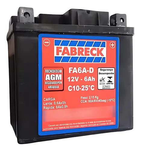 Fabreck Bat. Moto Fa6a-d 6ah Cg 160 Ex 2016 Em Diante